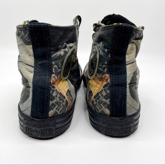 CONVERSE X DC COMICS Batman Bat Signal High Top Chuck Taylor Sneakers - Picture 12 of 15